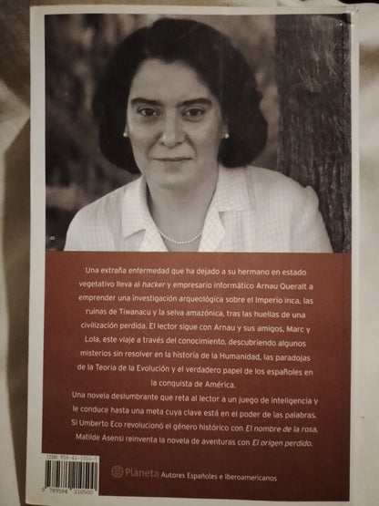 El origen perdido Asensi, Matilde
