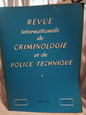 Revue Internationale de Criminologie et de Police Technique Vol.XVIII Nº1 Varios