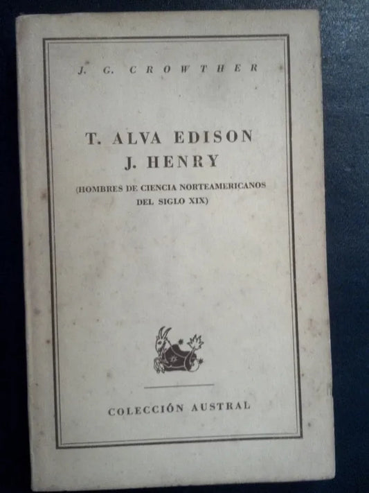 Alva Edison Henry Hombres Ciencia Norteamericanos Sxix