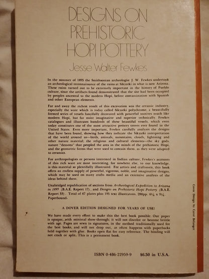 Designs on Prehistoric Hopi Pottery / Frewkes, Jesse Walter