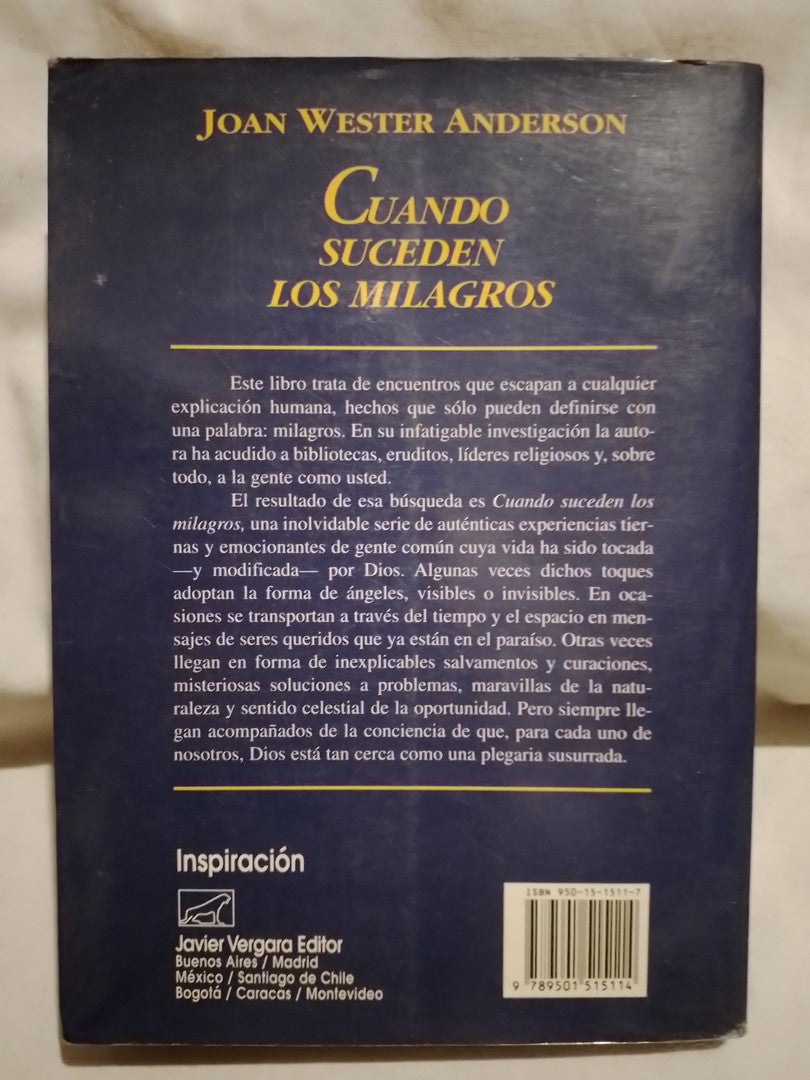 Cuando suceden los milagros / Wester Anderson, Joan (Saldo)