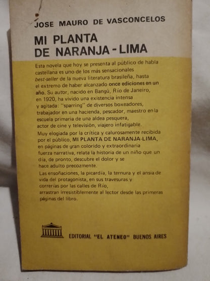 Mi planta de naranja-lima / Vasconcelos, José Mauro de (Saldo)