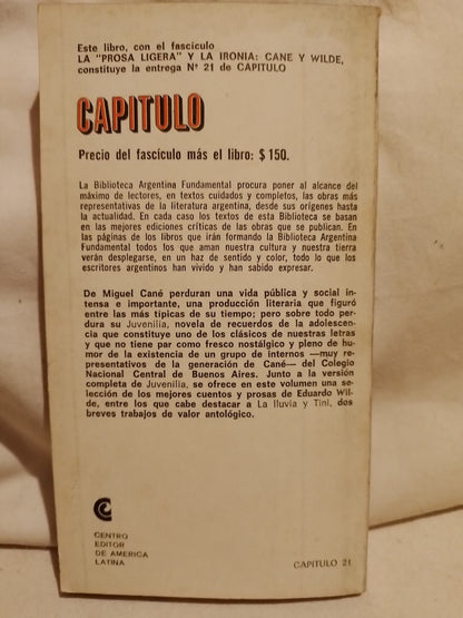 Juvenilia / Cuentos / Cané, Miguel /Wilde, Eduardo (Saldo)