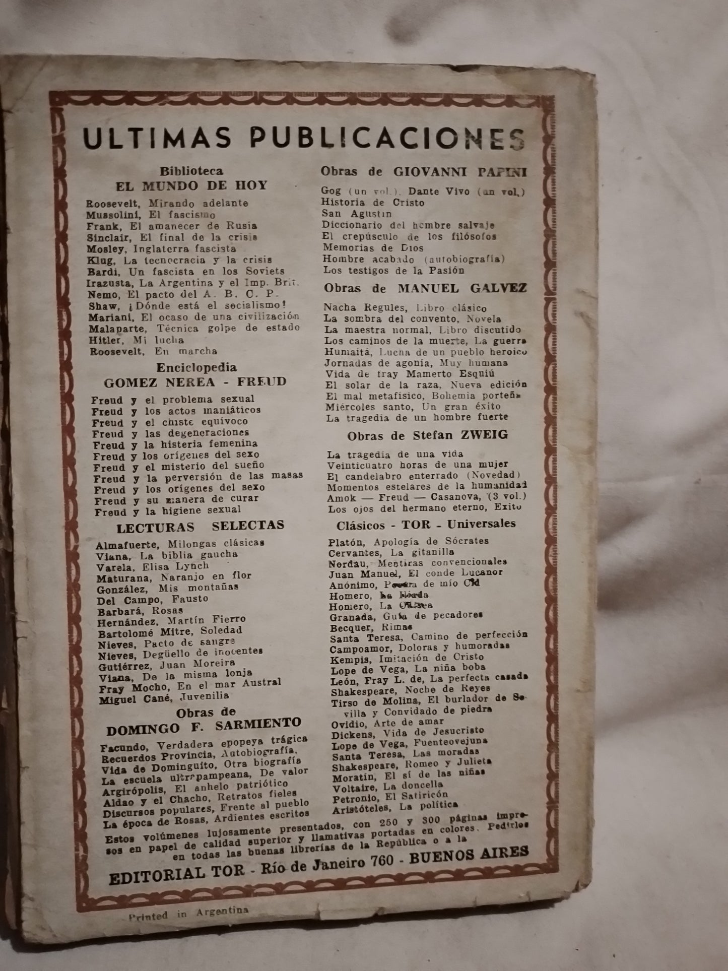 Los ojos del hermano eterno / Zweig, Stefan (Saldo)